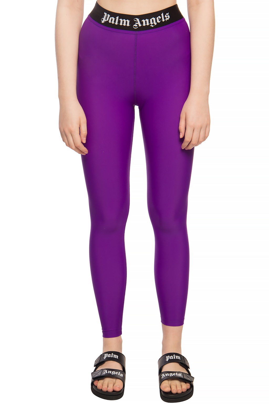 Purple palm angels leggings new arrivals